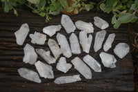 Natural Highly Selected Single Clear Quartz Crystals  x 35 From Mpika, Zambia - Toprock Gemstones and Minerals 