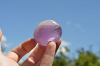 Polished Dream Amethyst Palm Stones  x 20 From Madagascar - TopRock