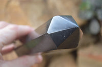 Polished Double Terminated Black Basalt Points  x 4 From Antsirabe, Madagascar