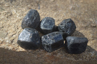 Natural Alluvial Schorl / Black Tourmaline Crystals  - Sold per 1 Kg (200 to 280 pieces) - From Zimbabwe - Toprock Gemstones and Minerals 