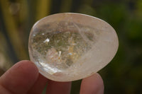 Polished Stunning Mixed Quartz Galet / Palm Stones x 12 From Madagascar