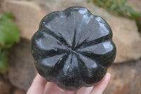 Polished Green Serpentine Pumpkin Carvings  x 2 From Zimbabwe - Toprock Gemstones and Minerals 