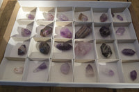 Polished Window Amethyst Points x 25 From Ankazobe, Madagascar