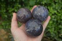 Polished Purple Lepidolite Spheres  x 4 From Madagascar - Toprock Gemstones and Minerals 