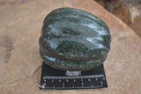 Polished Green Serpentine Pumpkin Carvings  x 2 From Zimbabwe - Toprock Gemstones and Minerals 