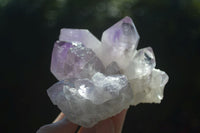 Natural Jacaranda Amethyst Clusters  x 3 From Mumbwa, Zambia - Toprock Gemstones and Minerals 