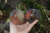 Polished Polychrome Jasper Spheres  x 2 From Mahajanga, Madagascar