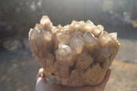 Natural Large Cascading White Phantom Smokey Quartz Cluster x 1 From Luena, Congo