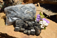 Natural Rough Schorl Black Tourmaline Crystals  x 2 Kg Lot From Zambia - TopRock