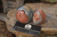 Polished Polychrome Jasper Standing Free Forms  x 6 From Madagascar