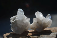 Natural Single Clear Quartz Crystals  x 12 From Mpika, Zambia - Toprock Gemstones and Minerals 