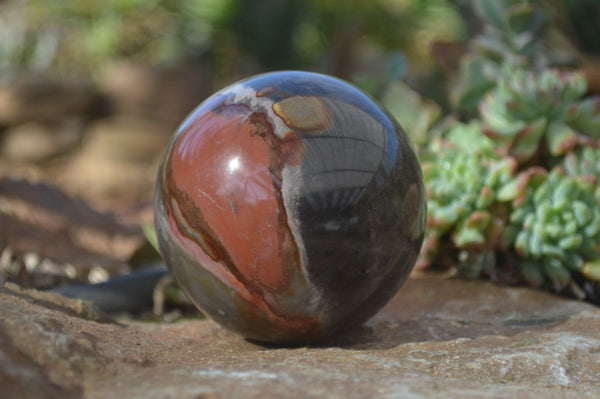 Polished Polychrome Jasper Spheres  x 2 From Mahajanga, Madagascar