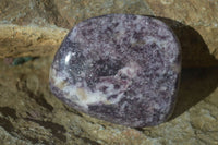 Polished Purple Lepidolite Free Forms  x 6 From Zimbabwe