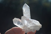 Natural Single Clear Quartz Crystals  x 12 From Mpika, Zambia - Toprock Gemstones and Minerals 