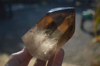 Polished Large Phantom Smokey Quartz Points  x 4 From Madagascar