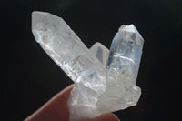 Natural Single Clear Quartz Crystals  x 12 From Mpika, Zambia - Toprock Gemstones and Minerals 