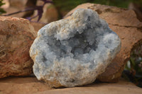 Natural Blue Celestite Geode Specimen  x 1 From Sakoany, Madagascar