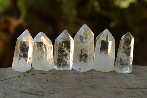 Polished Clear Quartz Crystal Points x 24 From Madagascar - TopRock