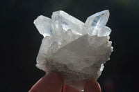 Natural Single Clear Quartz Crystals  x 12 From Mpika, Zambia - Toprock Gemstones and Minerals 