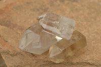 Polished Lovely Selection Of Smokey & Clear Window Quartz Crystals x 12 From Akansobe, Madagascar - TopRock