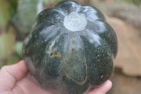 Polished Green Serpentine Pumpkin Carvings  x 2 From Zimbabwe - Toprock Gemstones and Minerals 