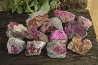 Natural Salrose Cobaltion Dolomite Specimens x 12 From Kakanda, Congo