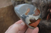 Polished Polychrome Jasper Standing Free Forms  x 6 From Madagascar