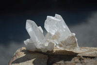 Natural Highly Selected Single Clear Quartz Crystals  x 35 From Mpika, Zambia - Toprock Gemstones and Minerals 