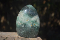 Polished Green Fuchsite Quartz Standing Free Forms  x 3 From Madagascar - Toprock Gemstones and Minerals 