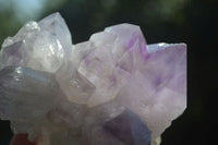 Natural Jacaranda Amethyst Clusters  x 3 From Mumbwa, Zambia - Toprock Gemstones and Minerals 