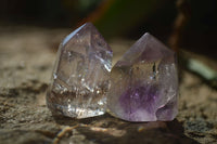 Polished Window Amethyst Points x 25 From Ankazobe, Madagascar