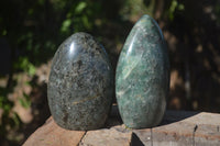 Polished Green Fuchsite Quartz Standing Free Forms  x 3 From Madagascar - Toprock Gemstones and Minerals 