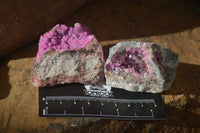 Natural Salrose Cobaltion Dolomite Specimens x 12 From Kakanda, Congo