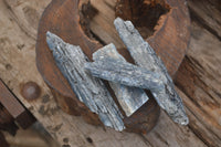 Natural Medium Sized Blue Kyanite with Black Mica Crystals x Sold per 1 Kg -  From Karoi, Zimbabwe - TopRock