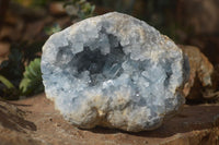 Natural Blue Celestite Geode Specimen  x 1 From Sakoany, Madagascar