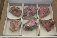 Natural Pink Salrose Cobaltion Dolomite Specimens x 6 From Kakanda, Congo