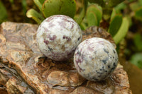 Polished Rubellite Pink Tourmaline In Matrix Spheres  x 6 From Madagascar - TopRock