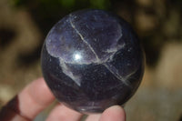 Polished Purple Lepidolite Spheres  x 4 From Madagascar - Toprock Gemstones and Minerals 