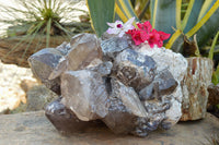 Natural XXL Self Healed Smokey Quartz Cluster  x 1 From Mt. Mulanje, Malawi - TopRock