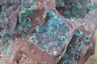 Natural Drusi Quartz Coated Malachite In Red Copper Dolomite  x 1 From Likasi, Congo - Toprock Gemstones and Minerals 