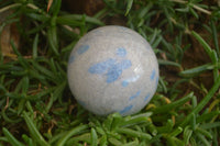 Polished Blue Spotted Spinel Quartz Spheres x 3 From Madagascar