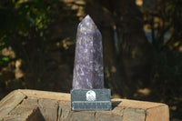 Polished Purple Lepidolite Point  x 1 From Madagascar - Toprock Gemstones and Minerals 