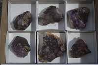 Natural Conglomerate Amethyst Clusters (Man Made) x 6 From Chiredzi, Zimbabwe - TopRock