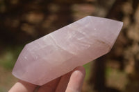 Polished Double Terminated Pink Rose Quartz Points  x 4 From Ambatondrazaka, Madagascar - TopRock