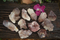 Natural Red Hematoid Quartz Specimens x 12 From Karoi, Zimbabwe - TopRock