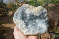 Natural Blue Celestite Geode Specimen  x 1 From Sakoany, Madagascar