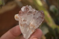 Natural Red Hematoid Phantom Quartz Clusters x 6 From Zambia