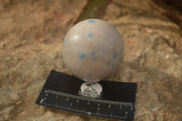 Polished Blue Spotted Spinel Quartz Spheres x 5 From Madagascar