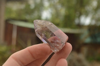 Polished Lovely Selection Of Smokey & Clear Window Quartz Crystals x 12 From Akansobe, Madagascar - TopRock