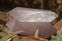 Polished Double Terminated Pink Rose Quartz Points  x 4 From Ambatondrazaka, Madagascar - TopRock